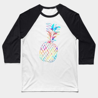 Rainbow Pineapple Baseball T-Shirt